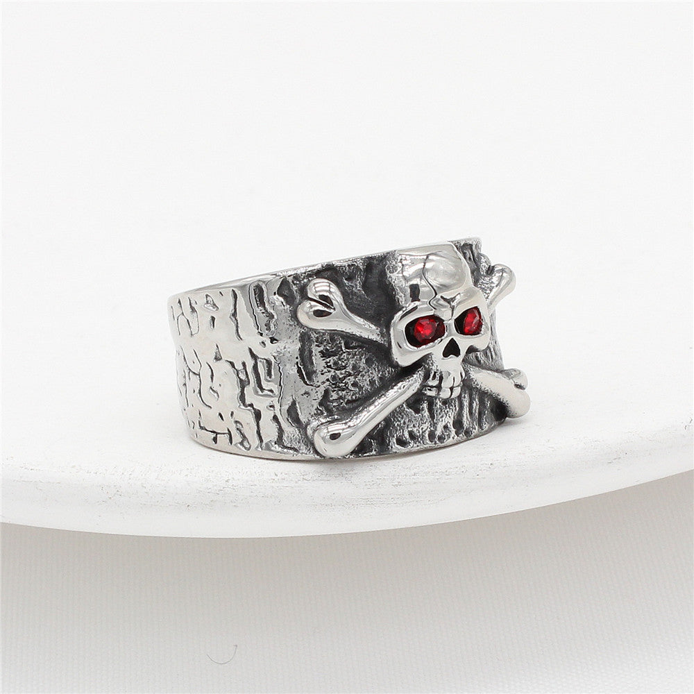 Titanium Steel Skull Ring