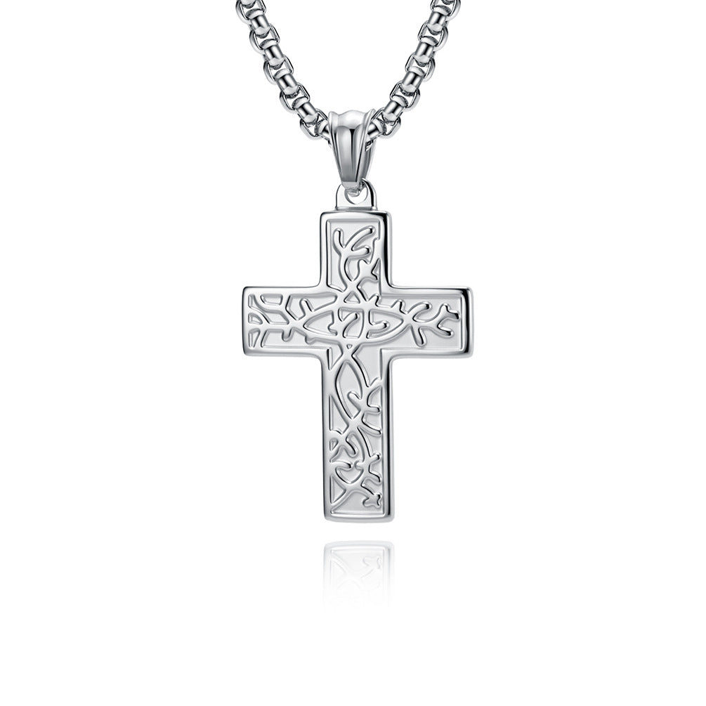 Stainless Steel Cross Vintage Necklace