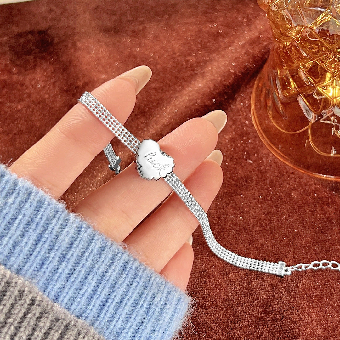 Planderful Everyday Genie Bracelet – Elegant Multi-Layer Silver Design