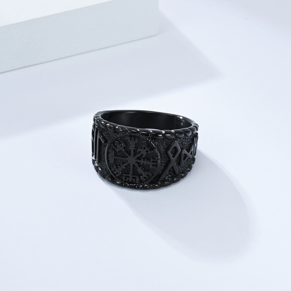 Planderful Viking Ring For Men Durable Rune Jewelry