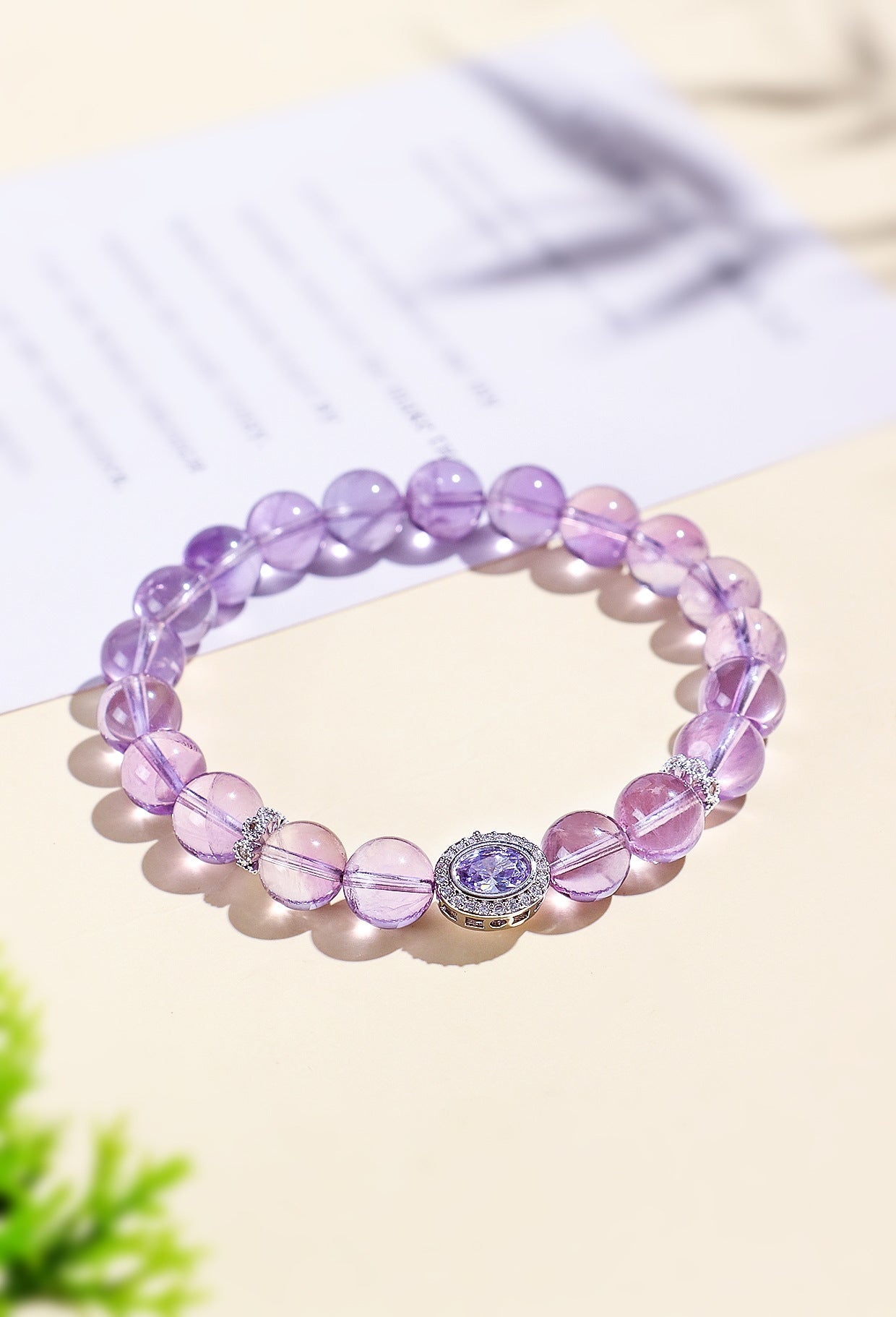 Planderful Fortune's Favor Bracelet – High-End Amethyst Beaded Design