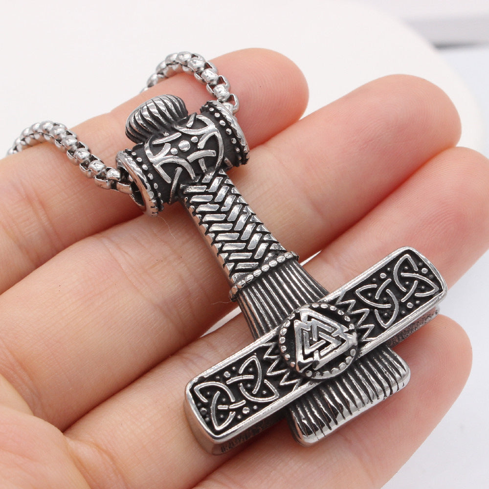 Viking Quake Titanium Pendant For Men And Unisex Protective Shield By Planderful Everyday Genie