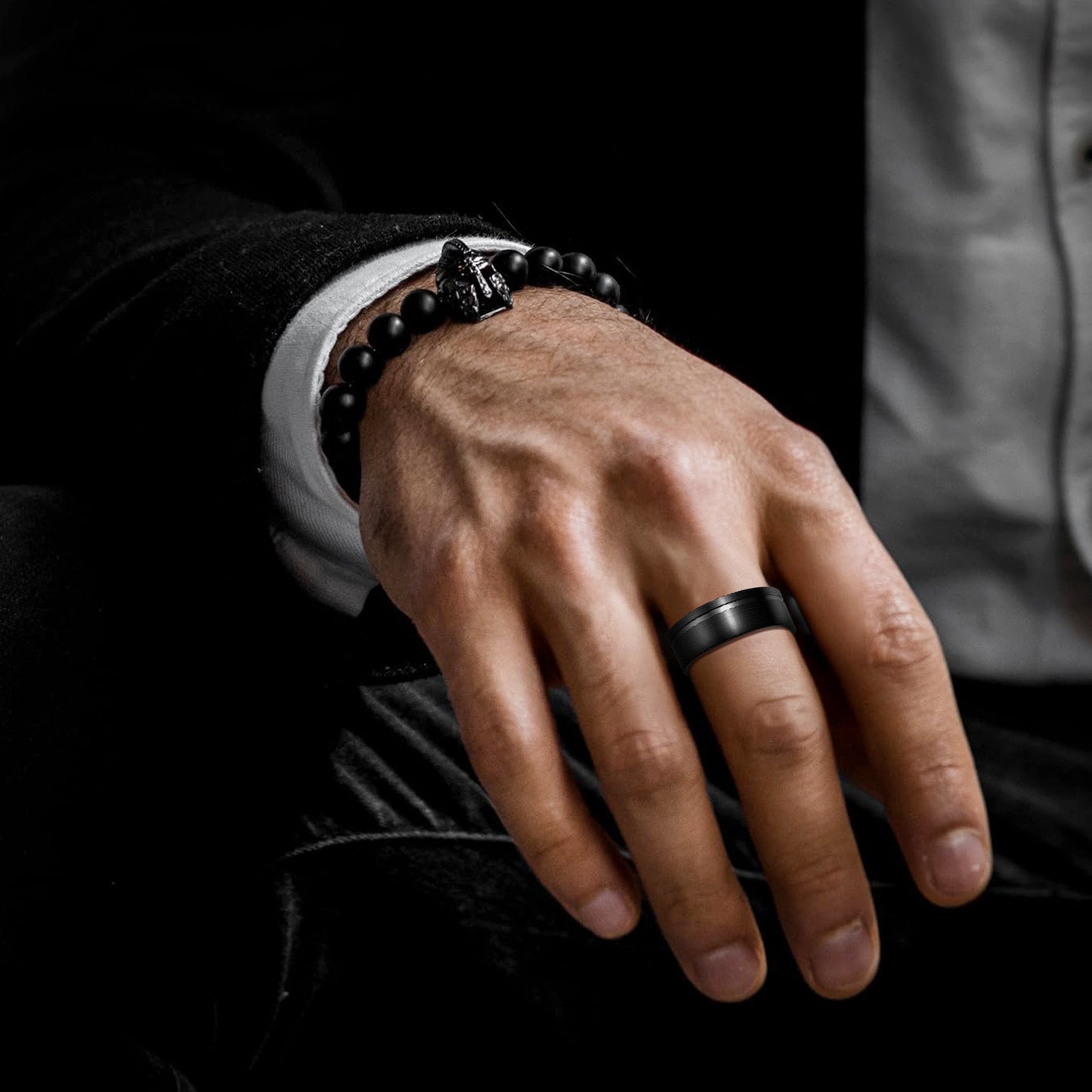 Mens Stainless Steel Ring Matte Brushed Everyday Genie By Planderful Unisex Fashion Accessory