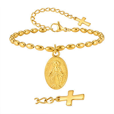 Cross Stainless Steel Bracelet