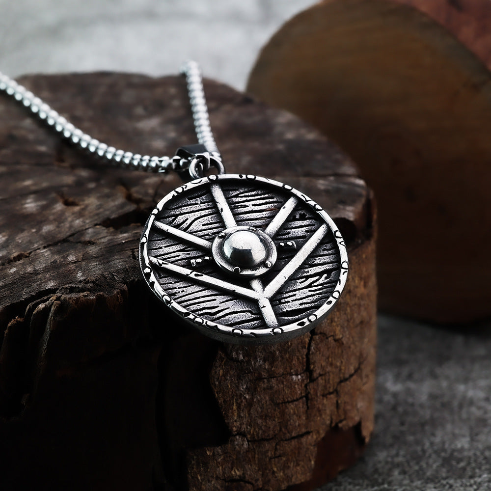 Cross-Border Nordic Viking Pendant Shield Jewelry for Men