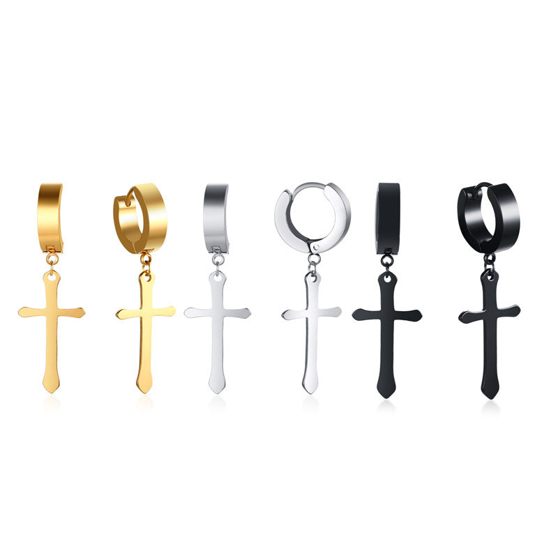 Cross Single Earrings or Ear Cuffs