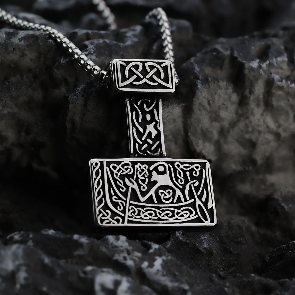 Vintage Viking Pendant Necklace
