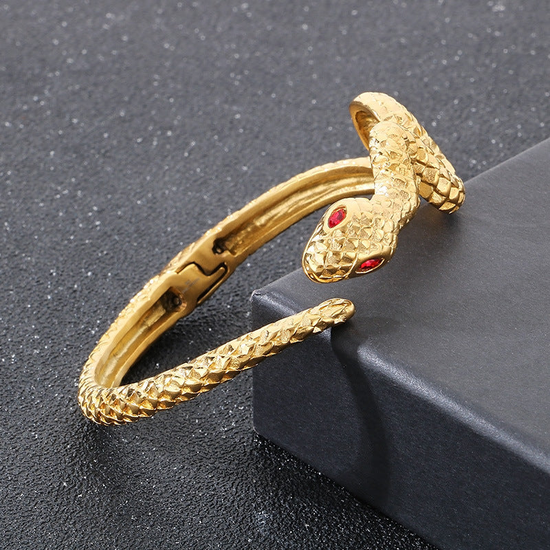 Planderful Personalized Snake Bracelet For Men Punk Style