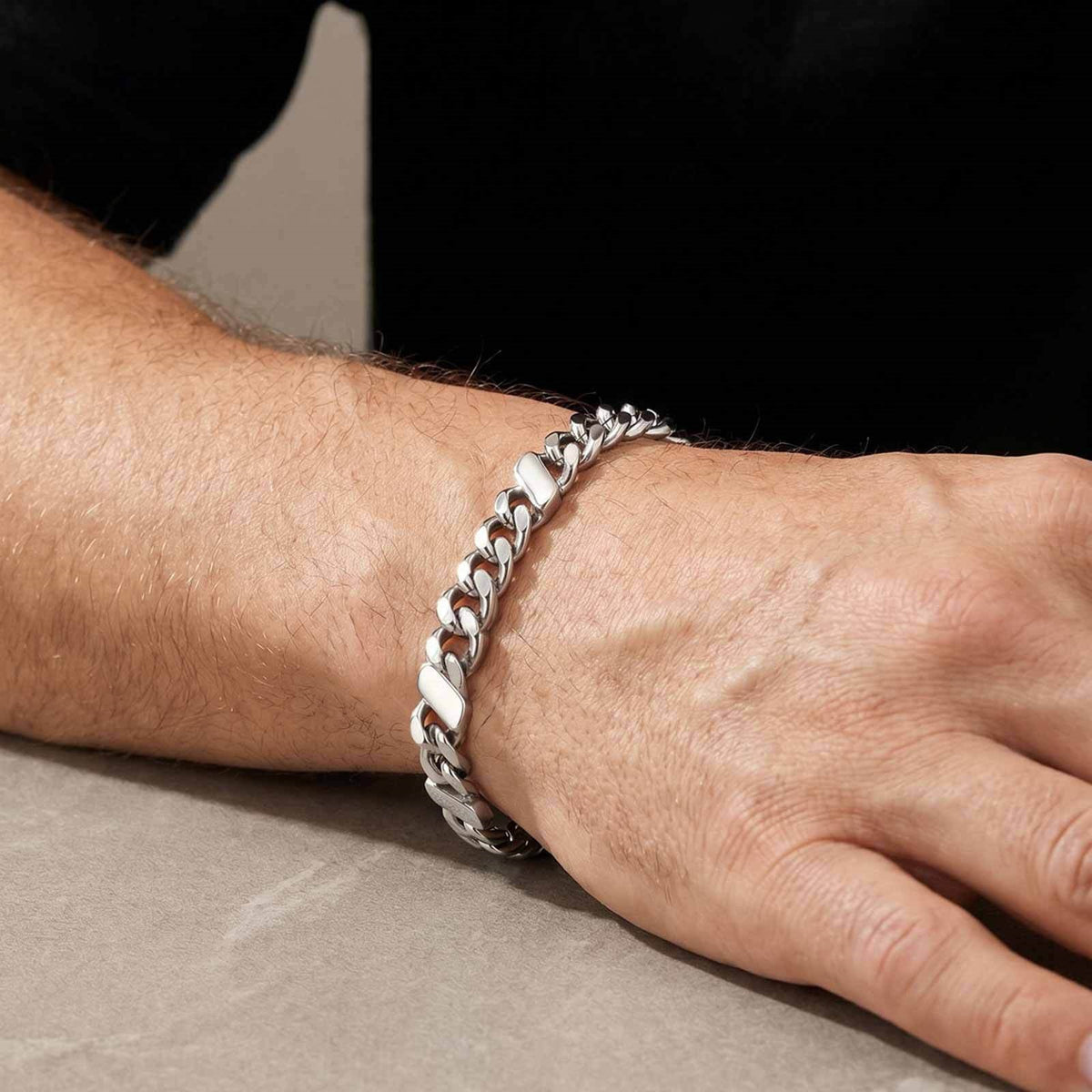 2026 Trendy Hip-Hop Personalized Stainless Steel Bracelet