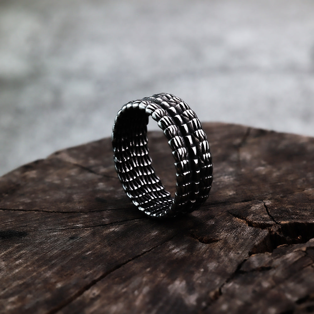 European And American Style Dragon Pattern Men's Ring
