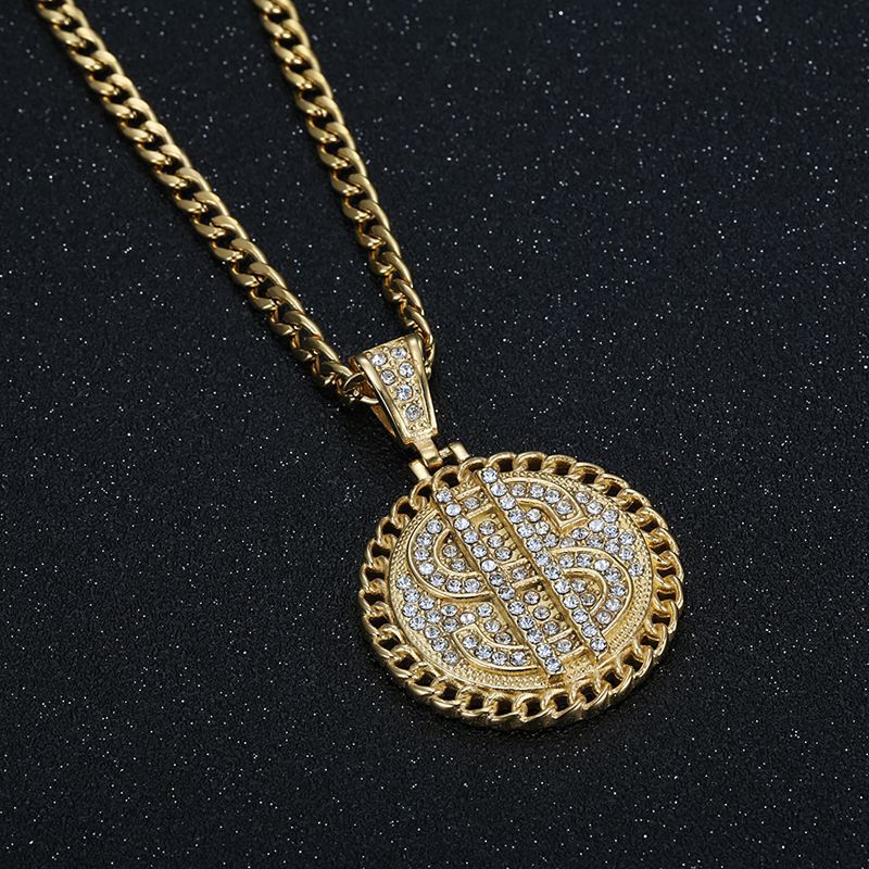 Steel Necklace – Statement Gold-Plated Cuban Chain