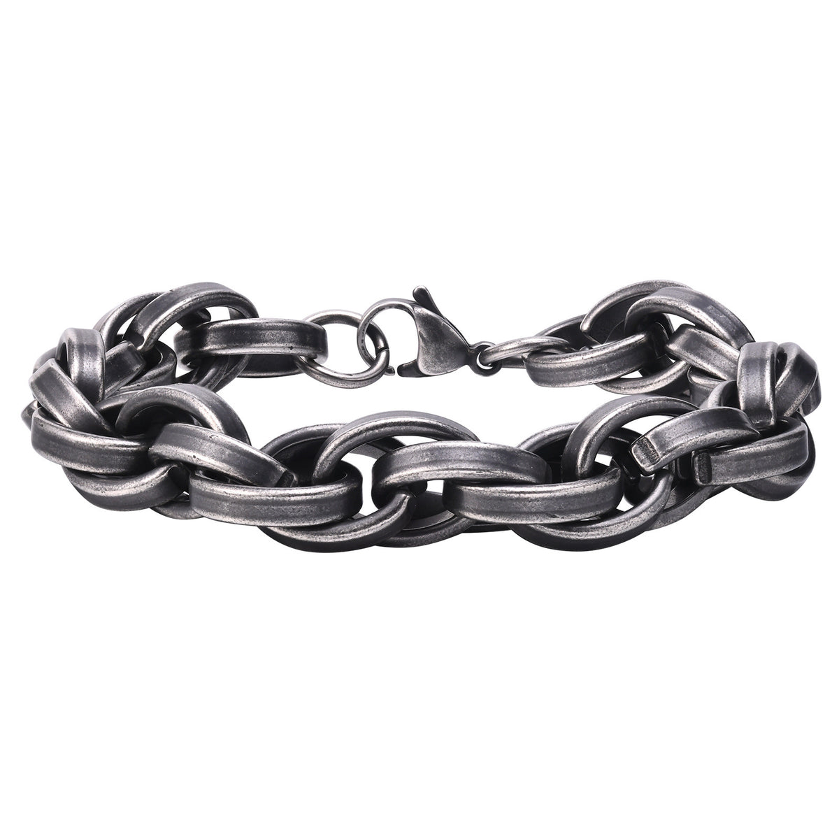Braided Vintage Stainless Steel Bracelet for Men