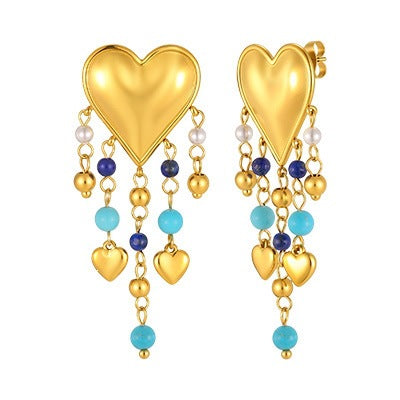 Stainless Steel Heart Earrings