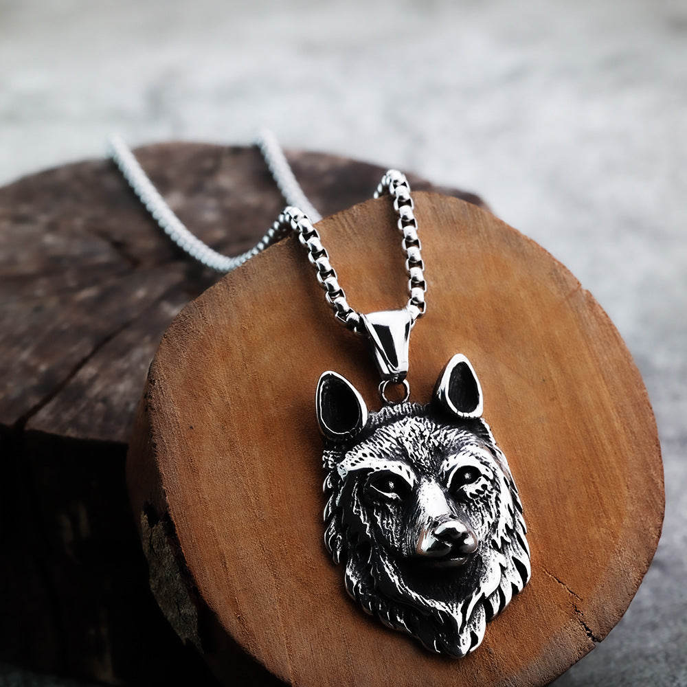 Europe America Domineering Direwolf Pendant 316 Steel Jewelry