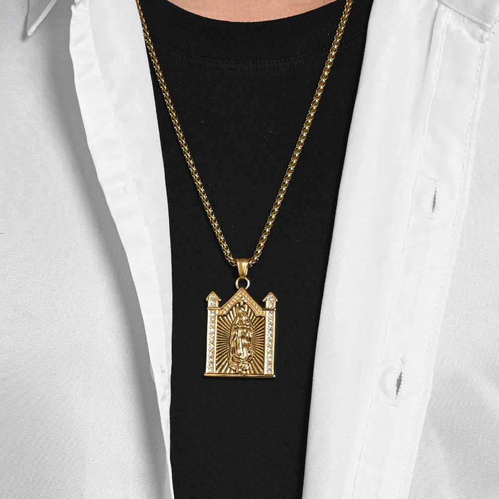 Gothic Zircon Pendant — Three Finishes