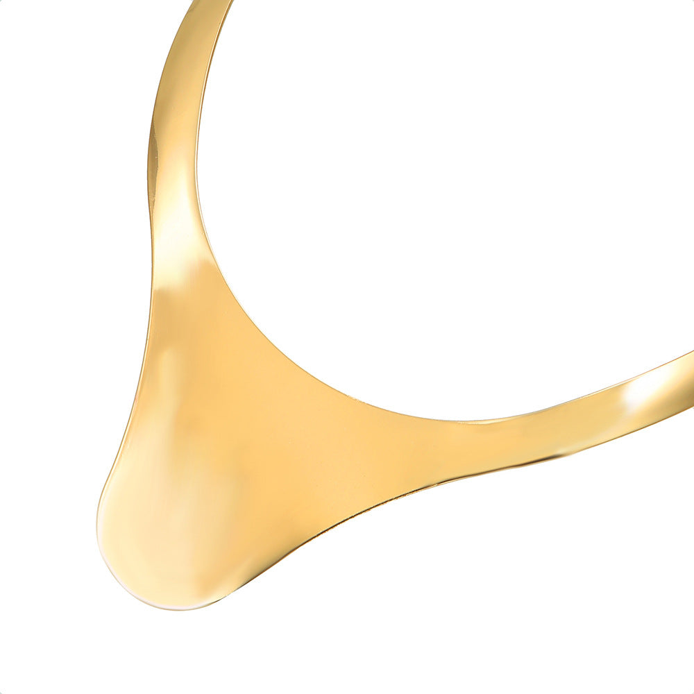 Planderful Savanna Rhythms Jewelry Set – Elegant Metal Choker and Earrings