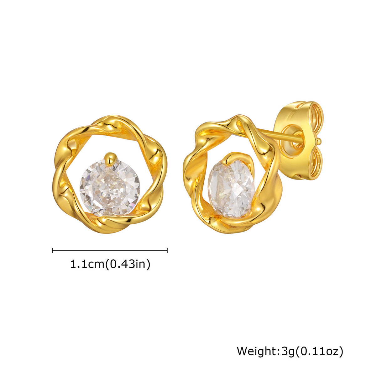 Zircon Vintage Earrings