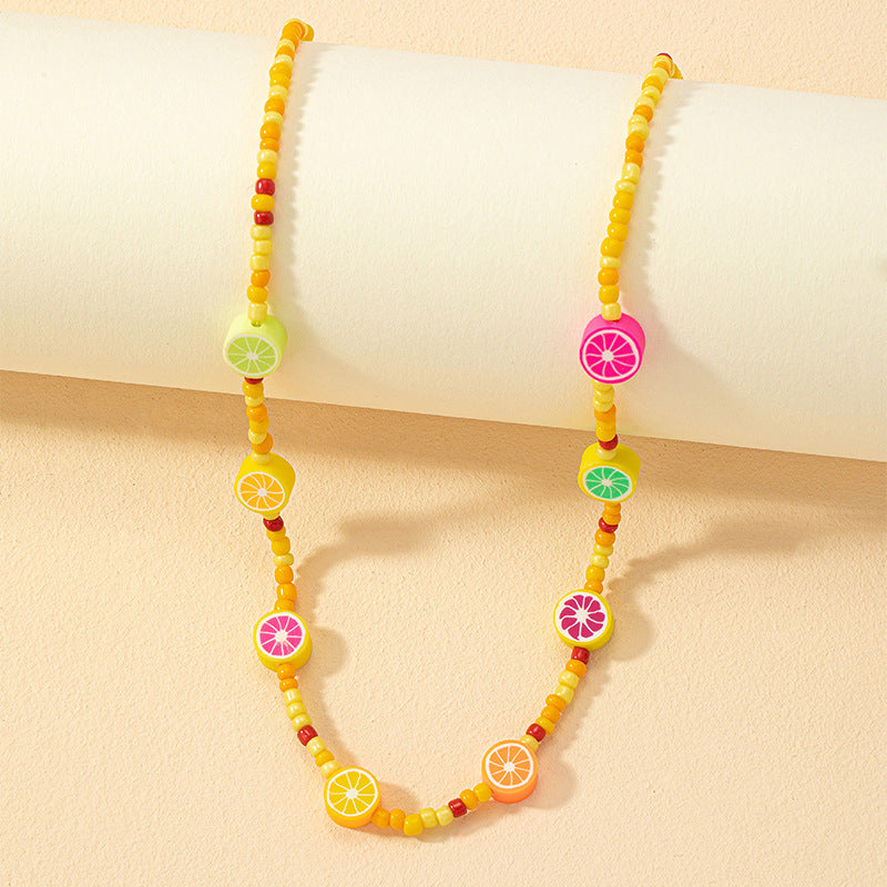 Colorful Handcrafted Beaded Necklace with a European Twist