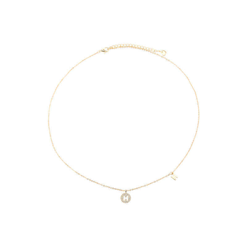 H Letter Choker Necklace