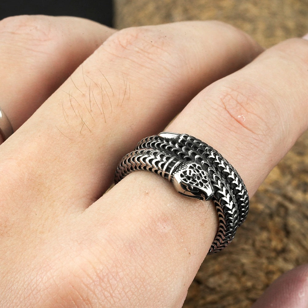 European and American Jewelry Wholesale Men's Titanium Steel Ring
