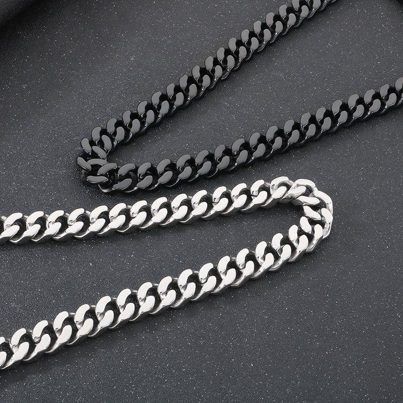 Planderful Collection Stainless Steel Cuban Chain for Men