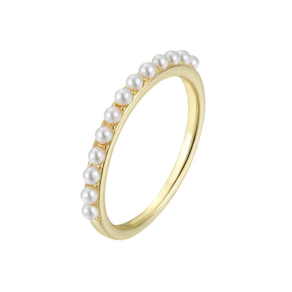S925 Sterling Silver Japanese Pearl Ring