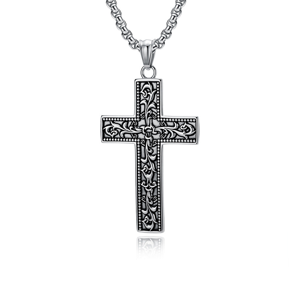 Stainless Steel Cross Gothic Vintage Necklace