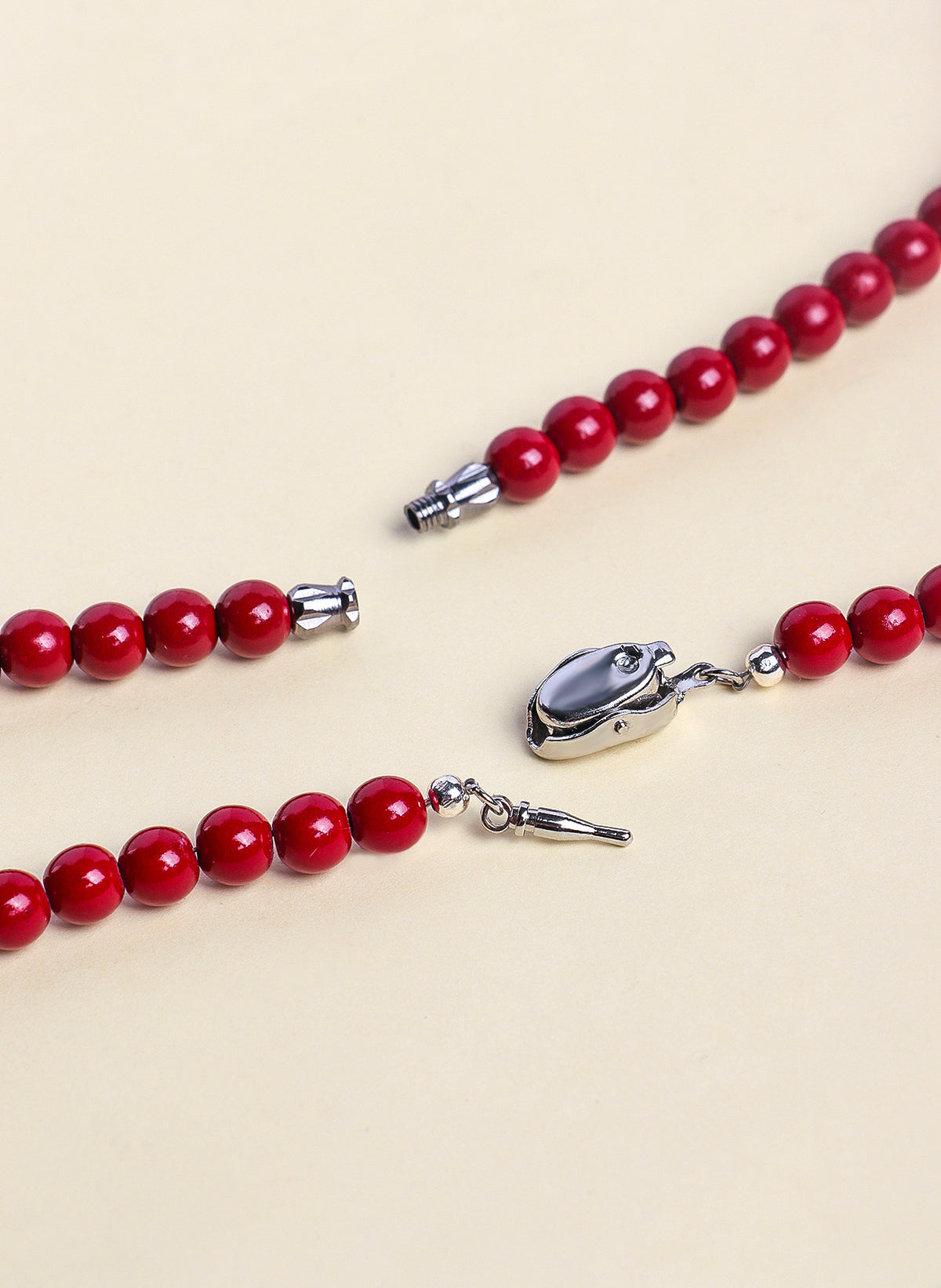 6 mm Purple-Gold Sand Necklace