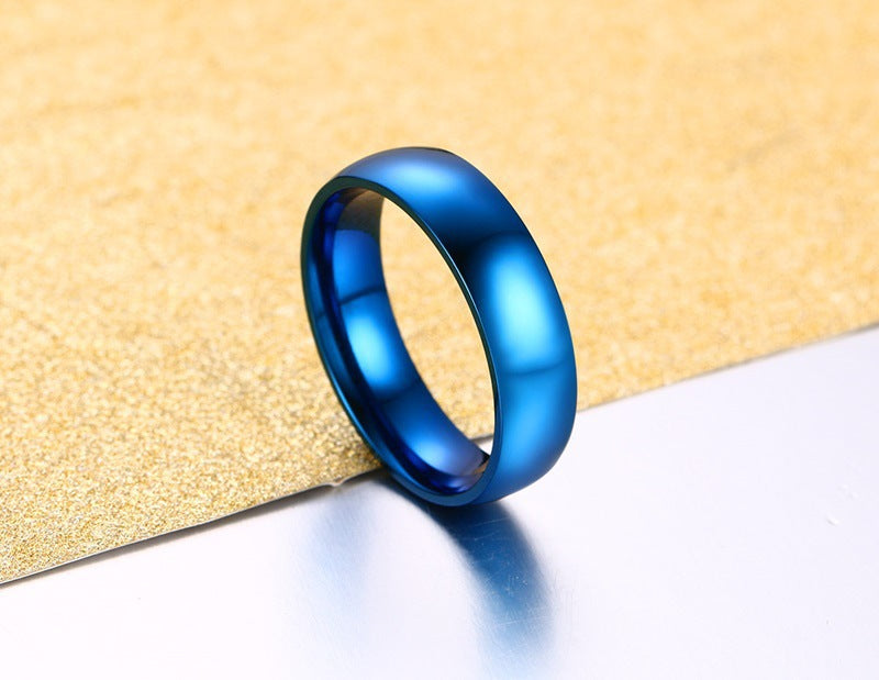 Titanium Steel Plain Ring Simple Personality Men's Ring