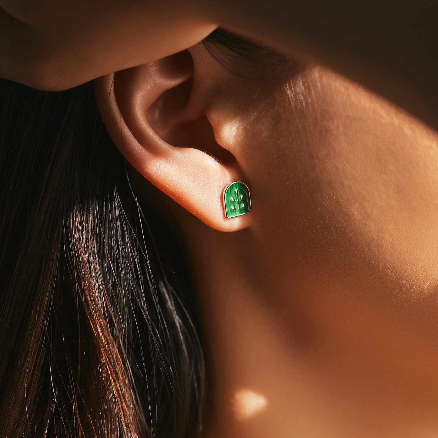 Planderful Everyday Genie Earrings – Elegant Sterling Silver Plant Design