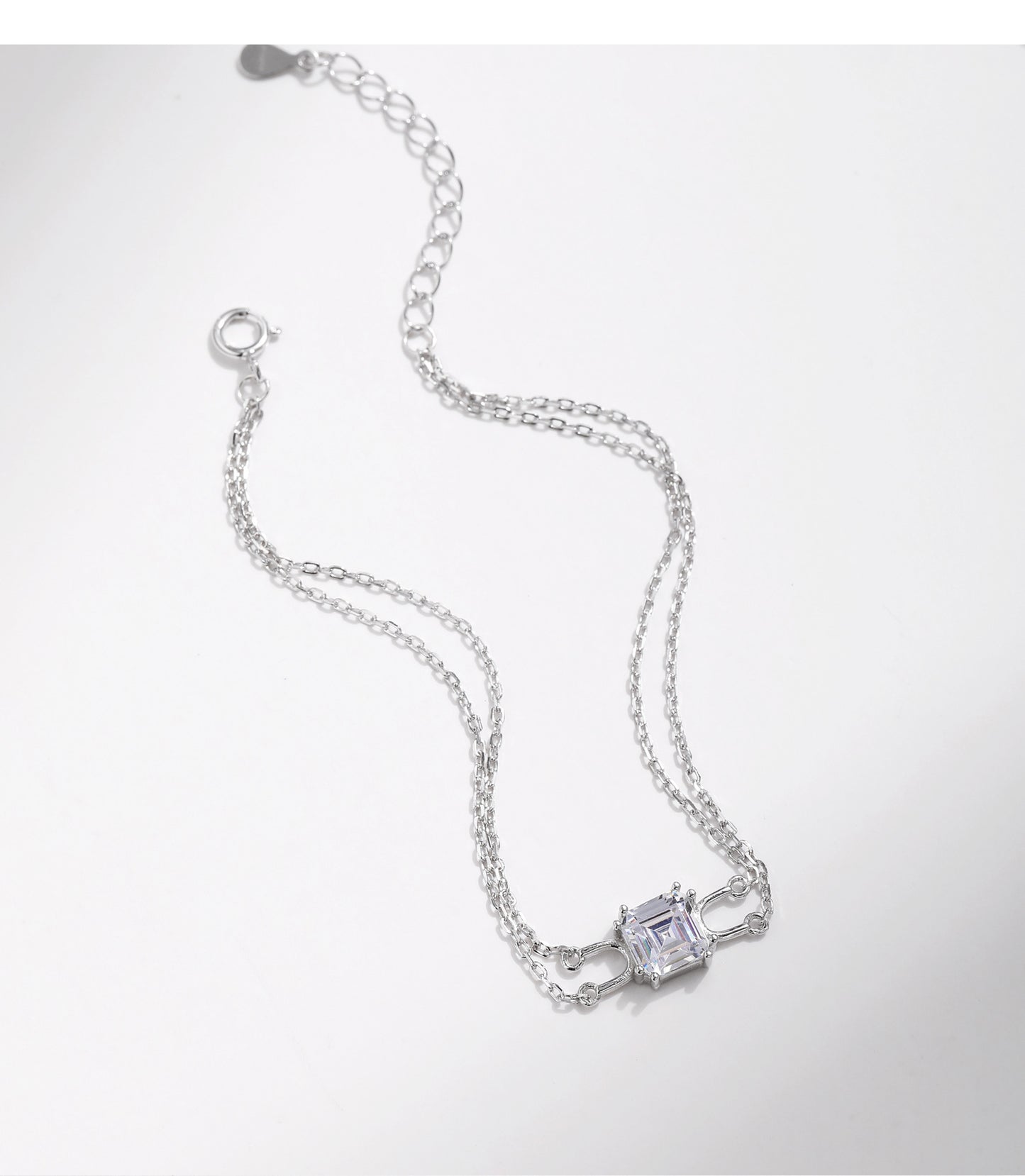 Planderful Everyday Genie Bracelet – Elegant Geometric Design with Zircon Accent