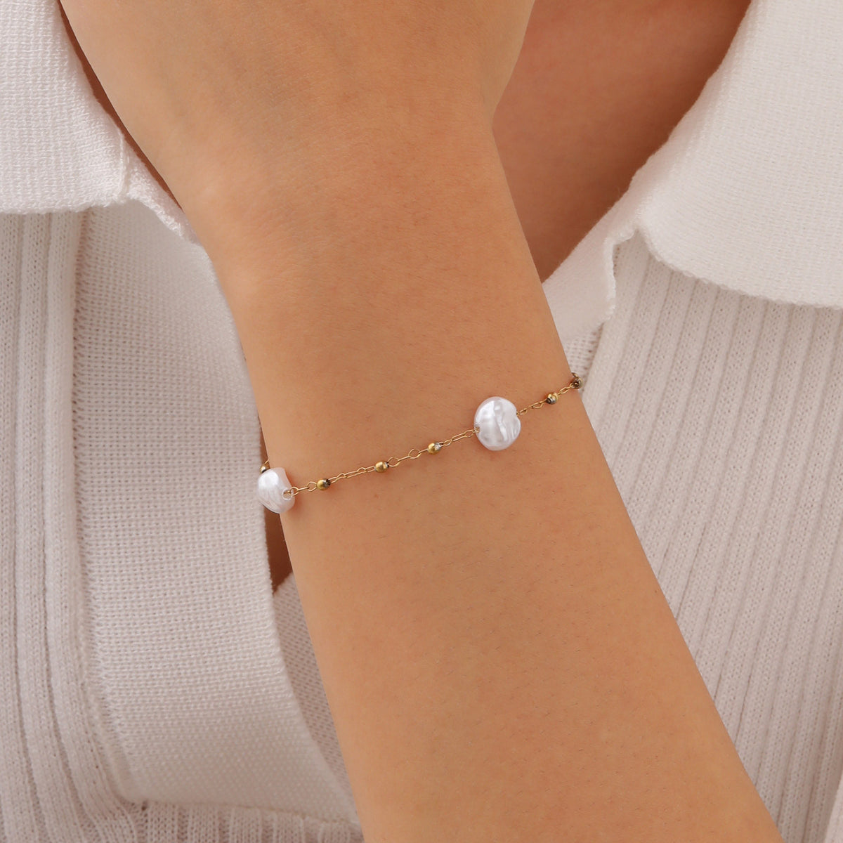 Pearl Stainless Steel Bracelet