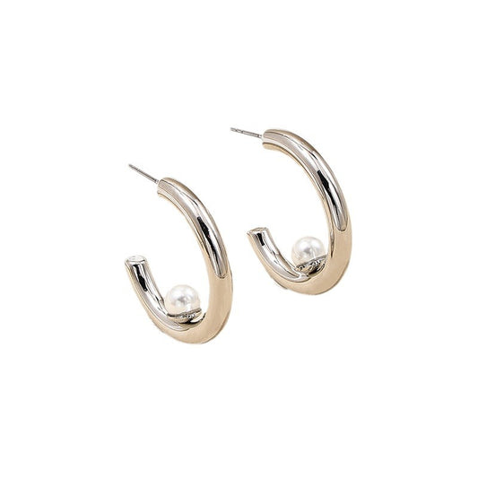 Circular Pearl and Fragrance Infused High-End Earrings for Women - Vienna Verve Collection