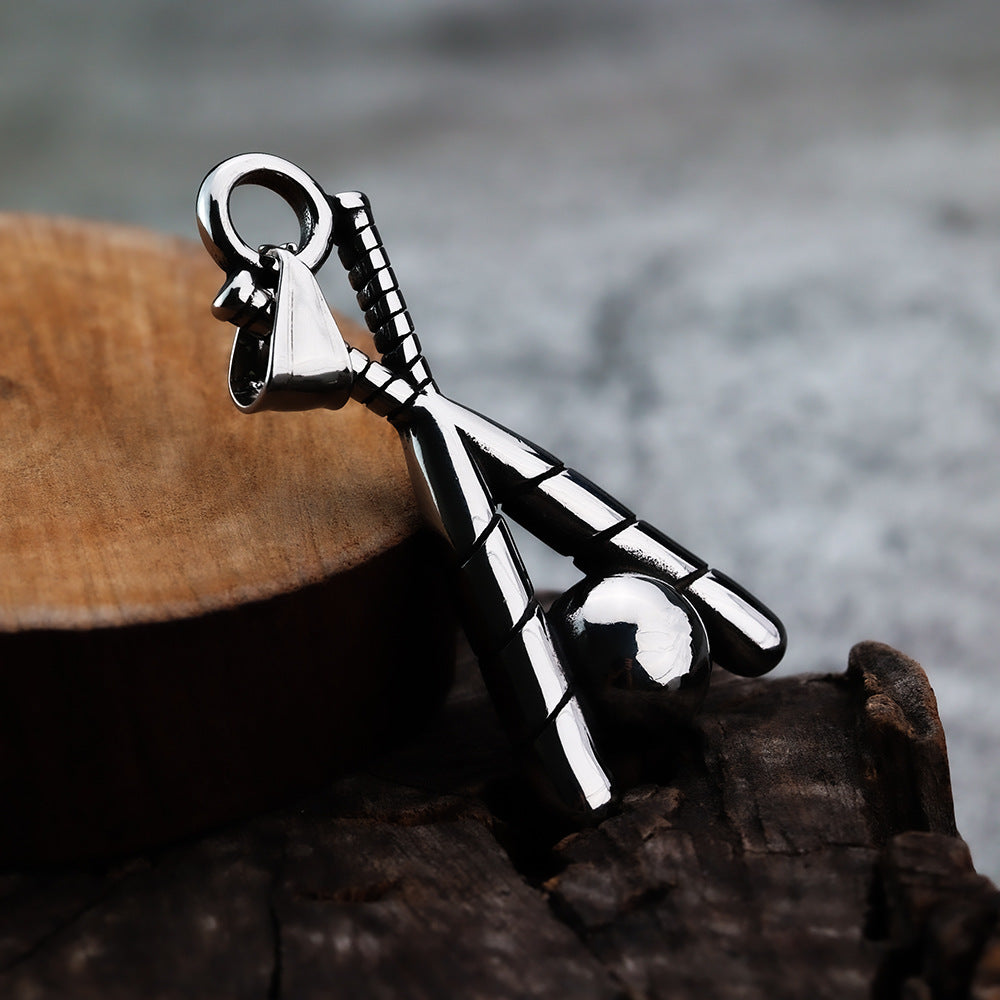 Punk Bat Stainless Steel Men's Pendant Necklace