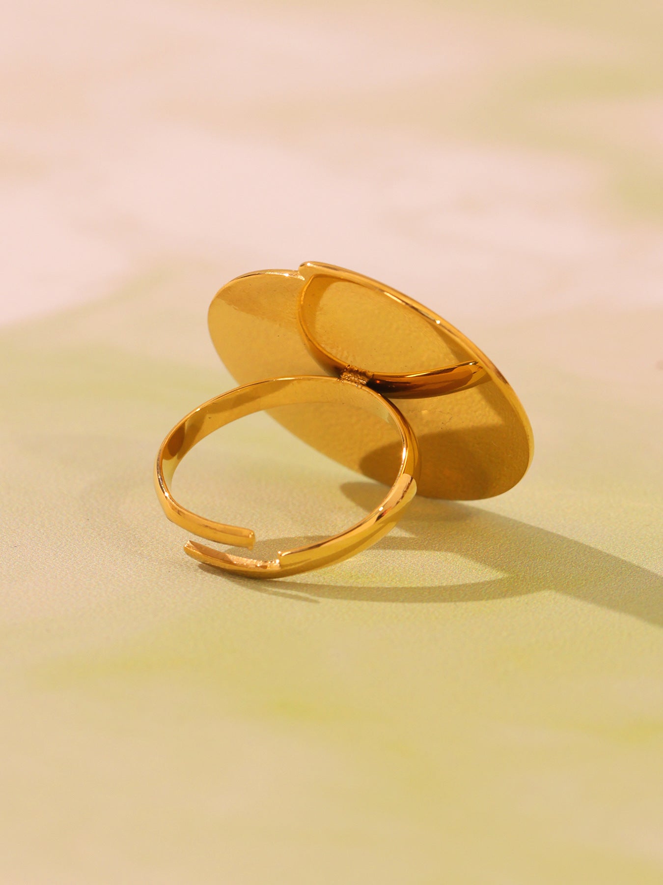 Planderful Unisex Industrial Circle Ring 18K Gold Plated