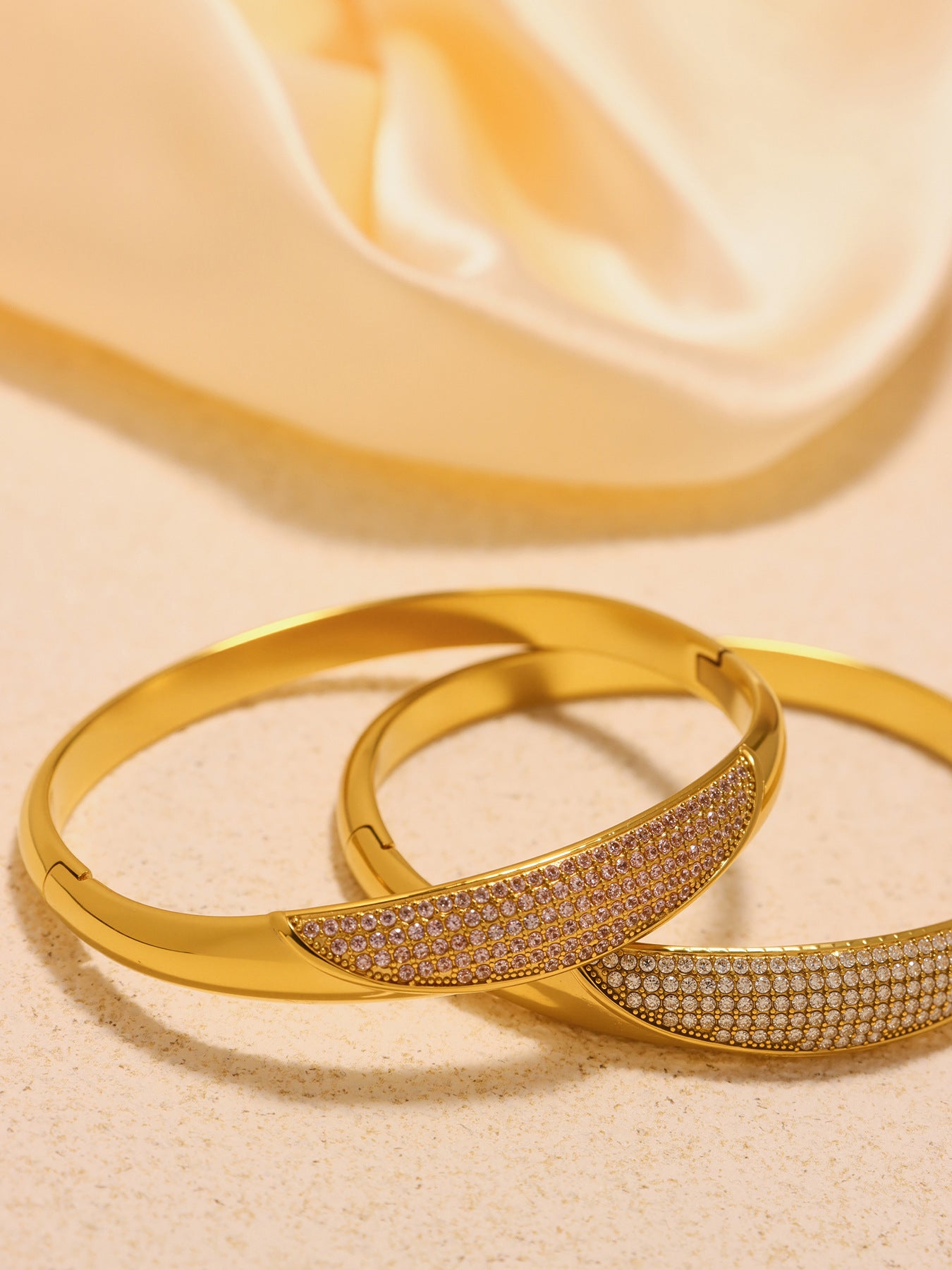 Planderful Zircon Bracelet Gypsy Star 18K Gold Plated Women