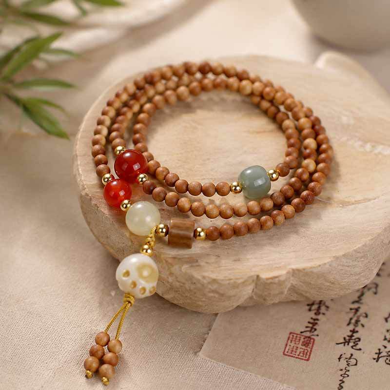 Sandalwood Cat Multi-Wrap Bracelet