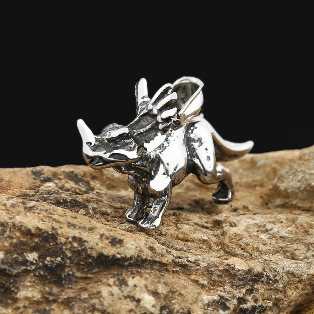 AliExpress Explosive Jewelry Stainless Steel Rhino Pendant