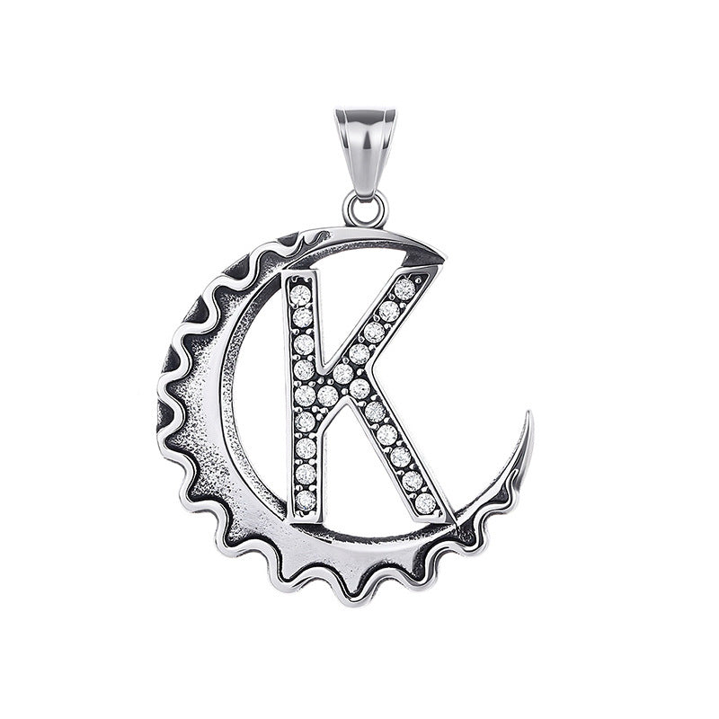 Letter Diy Stainless Steel Pendant Necklace