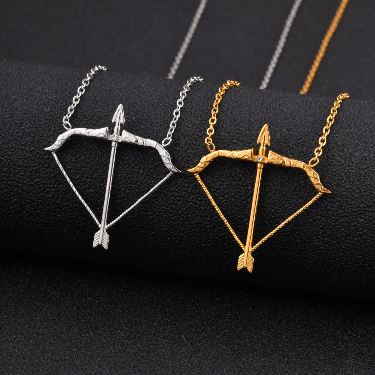 Necklace Design Stainless Steel Bow & Arrow Men's Necklace Young