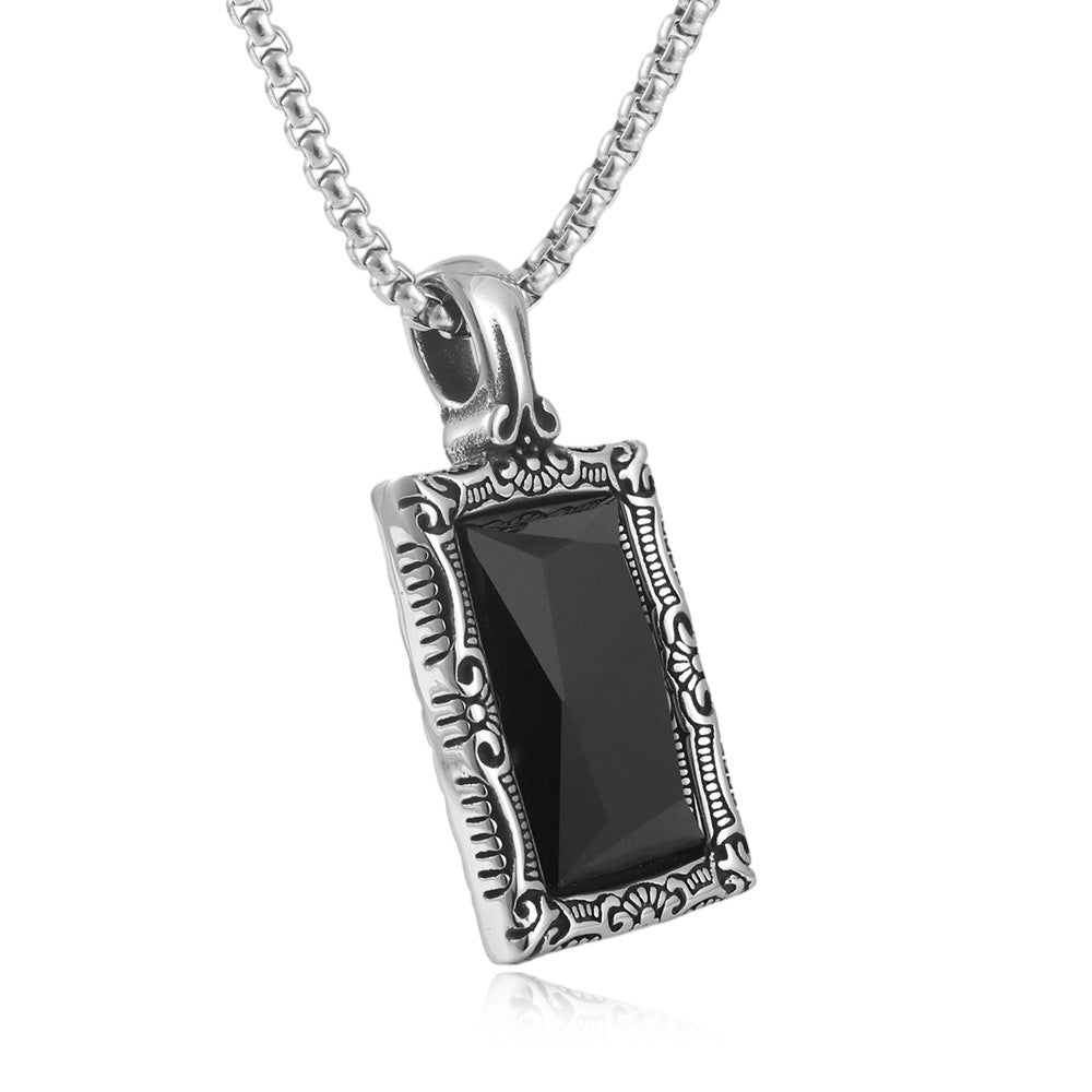 European And American Stainless Steel Pendant Necklace For Men