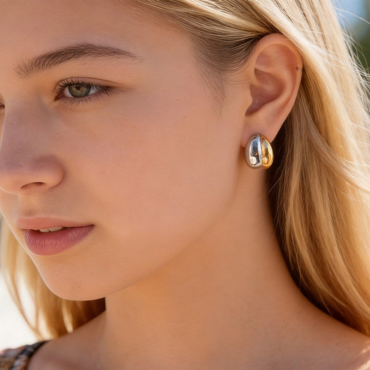 Stainless Steel Geometric Earrings