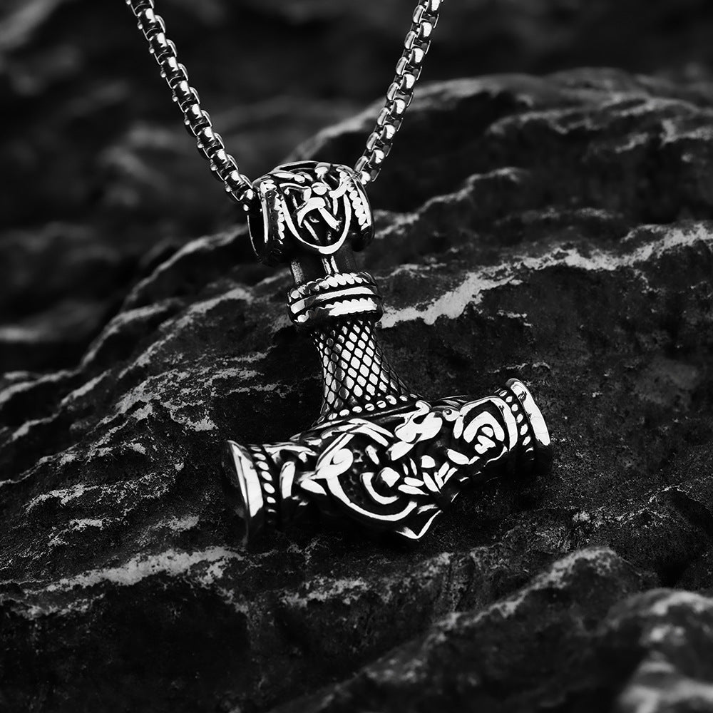 Vintage Nordic Viking Men's Stainless Steel Personalized Pendant