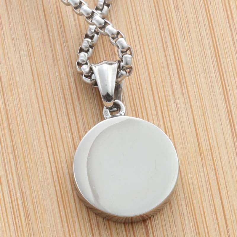 Titanium Steel Hip Hop Pendant Necklace for Men - European and American Nightclub Style