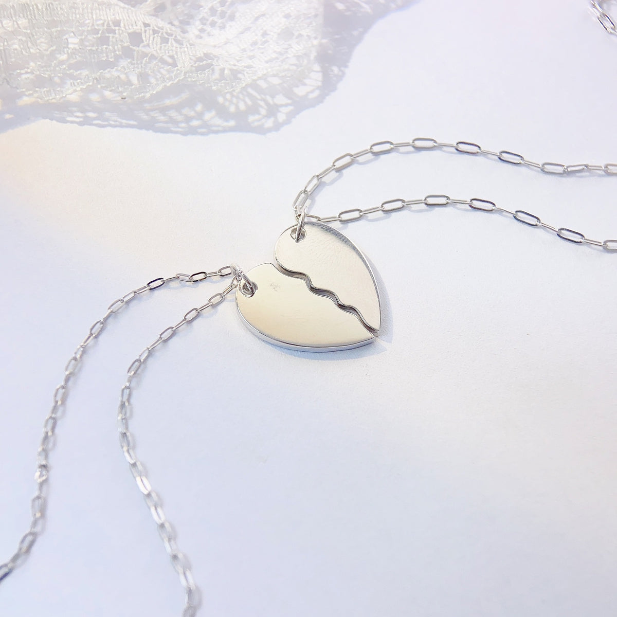 Heart Love 925 Sterling Silver Pendant Necklace