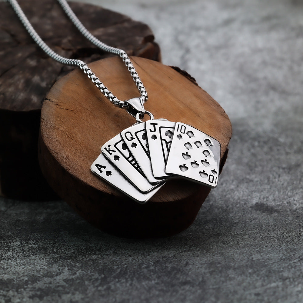 Punk Retro Stainless Steel Men's Pendant Necklace