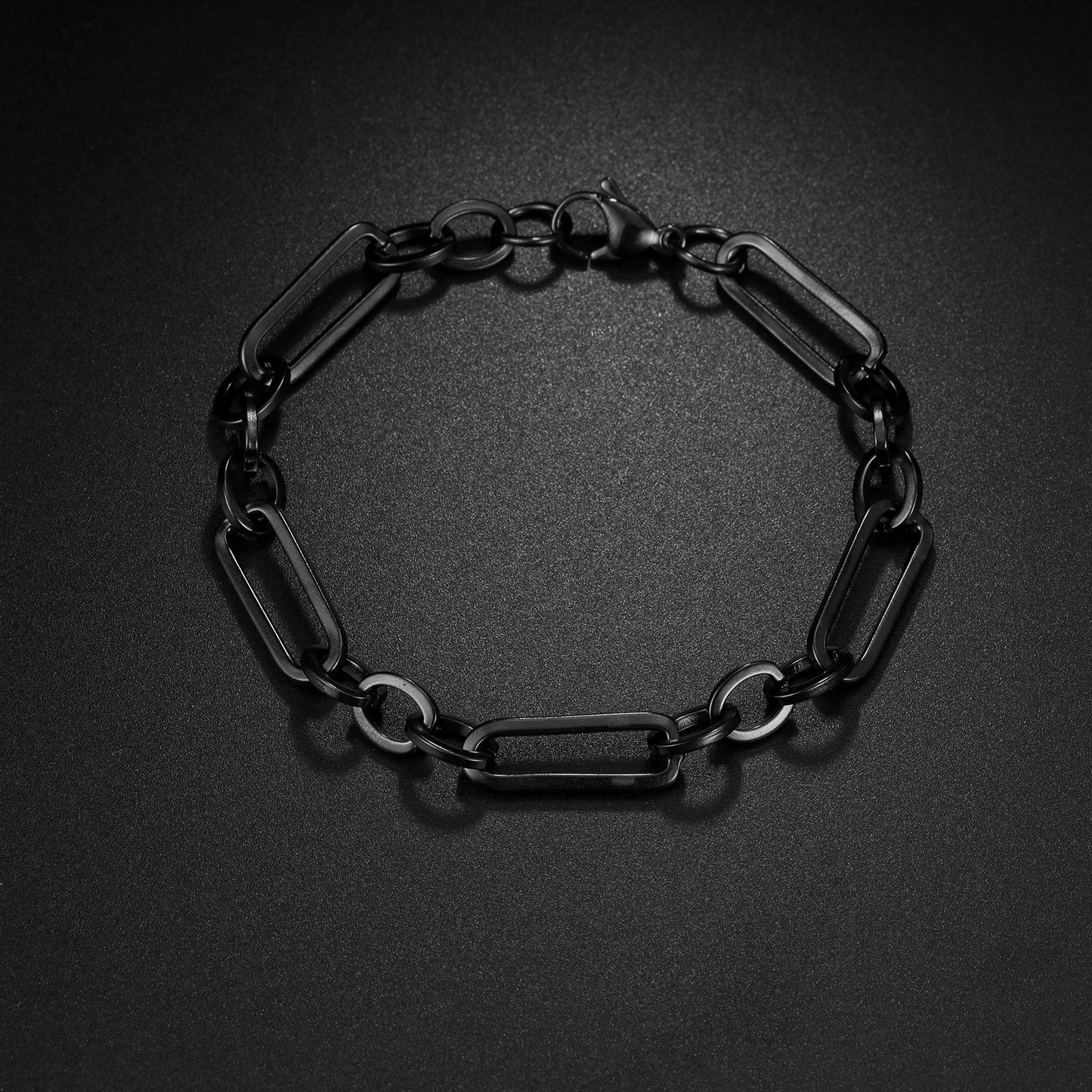 Stainless Steel Cuban Link Bracelet Figaro Blade Chain Unisex Bold Statement Planderful Everyday Genie