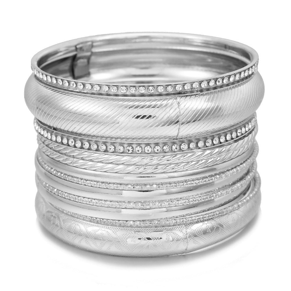 Planderful Savanna Rhythms Bracelet Set – Fashionable Multi-Layer Design