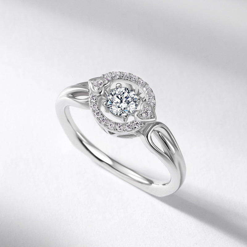 Planderful Classic Moissanite Sterling Silver Ring – 4 × 4 mm, 0.25 ct – Style 1