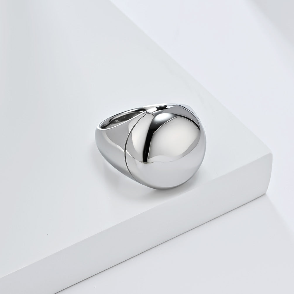 Planderful Titanium Steel Ring For Men, Smooth Surface, Daily Wear, Everyday Genie Collection